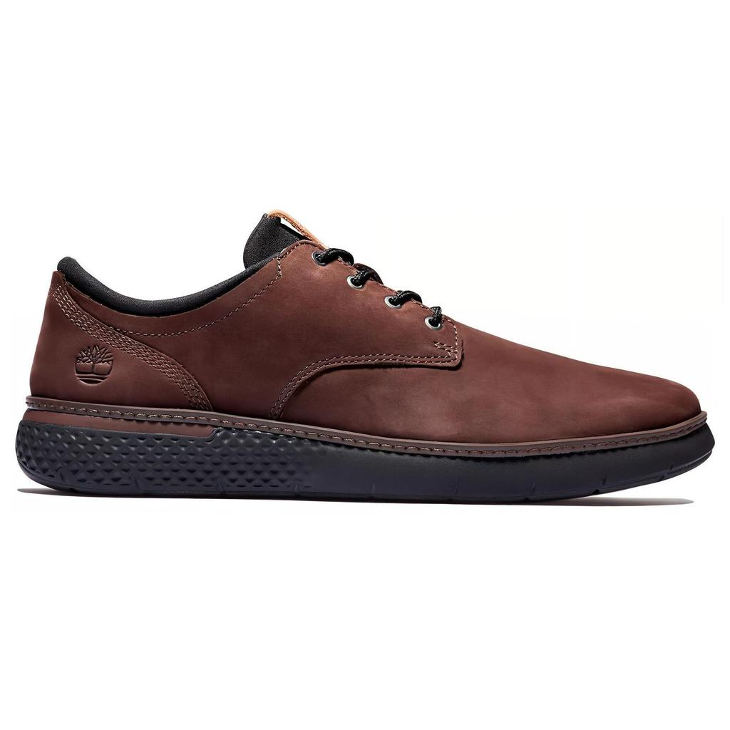 Timberland Cross Mark Comfortable Durable Low Top Casual Leather Shoes Men Shoes Dark-Brown A2N27