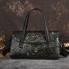 Johnature Retro Genuine Leather Women Bag Handmade Embossed Fashion Versatile Shoulder & Crossbody Bags