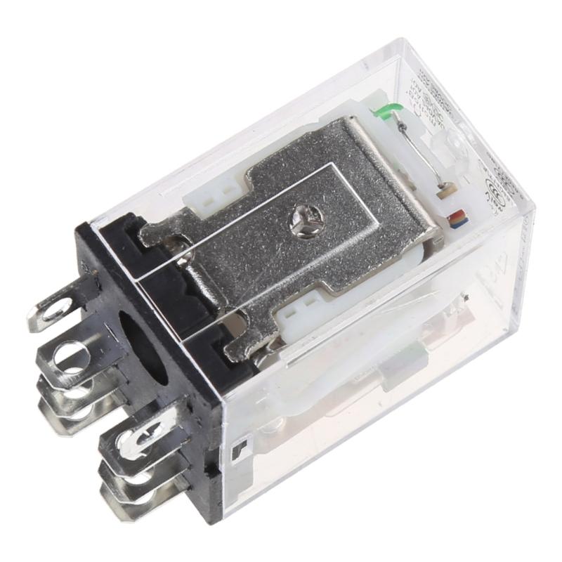 10A Mini Electromagnetic Relay Electronic Modules DPDT 8 Pin LED Lamps