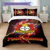 Bayer Leverkusen Football Custom Name Text Bedding Set 1 Duvet Cover+2 Pillowcases Soccer Logo Personalized Gift For Special Occasion Bedroom Decor