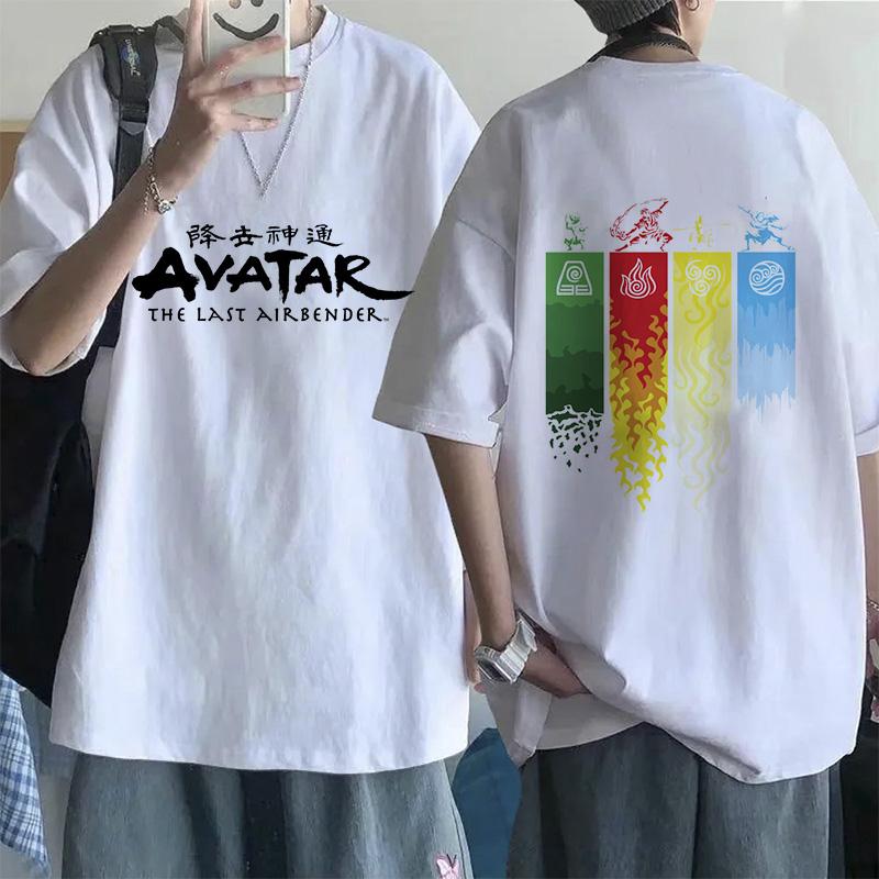 Модная футболка Mange Аватар: Последний маг воздуха Y2k Футболка Уличная одежда Аппа Йип Повседневная футболка Хип-хоп Харадзюку Футболки Топы Одежда