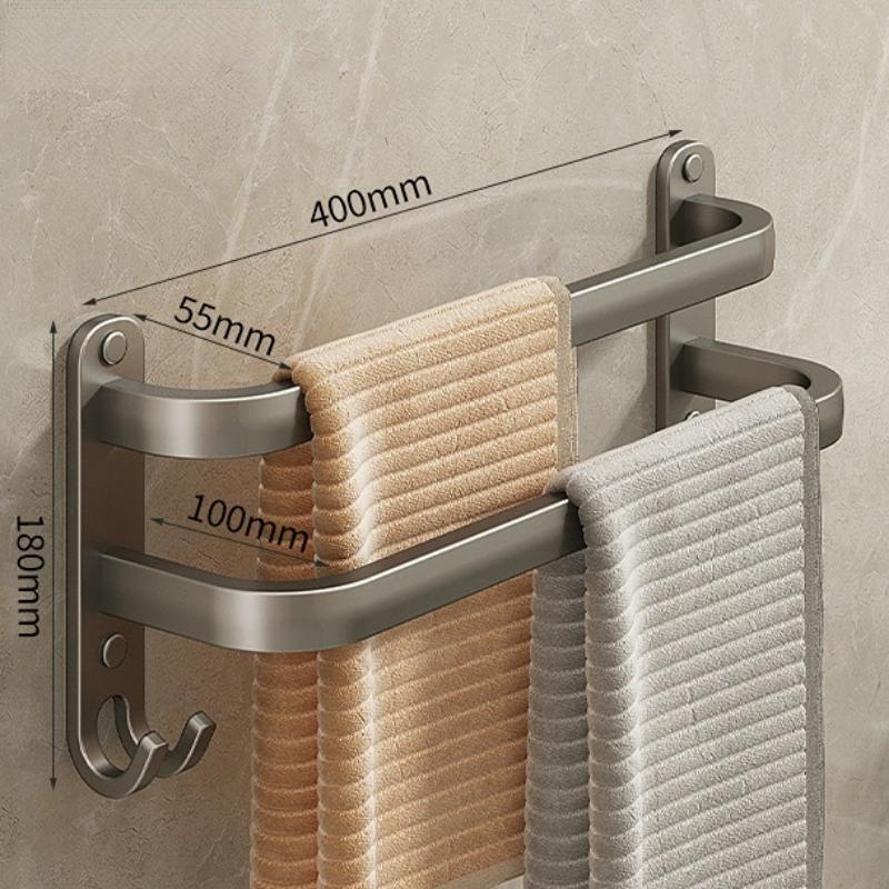 Вешалка для полотенец для ванной комнаты, одинарная/двухполюсная, неперфорированная вешалка для полотенец, стеллаж для хранения душа, аксессуары для украшения дома, вешалка для нижнего белья