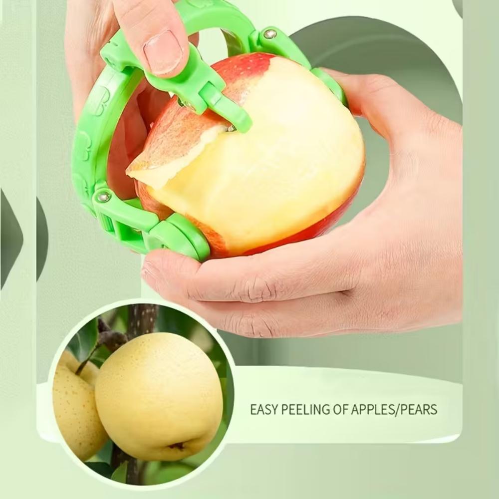 Портативная овощечистка, пластиковое острое лезвие, матовая тонкая, прочная, простая в использовании, круглая, без заусенцев, овощечистка для яблок и груш