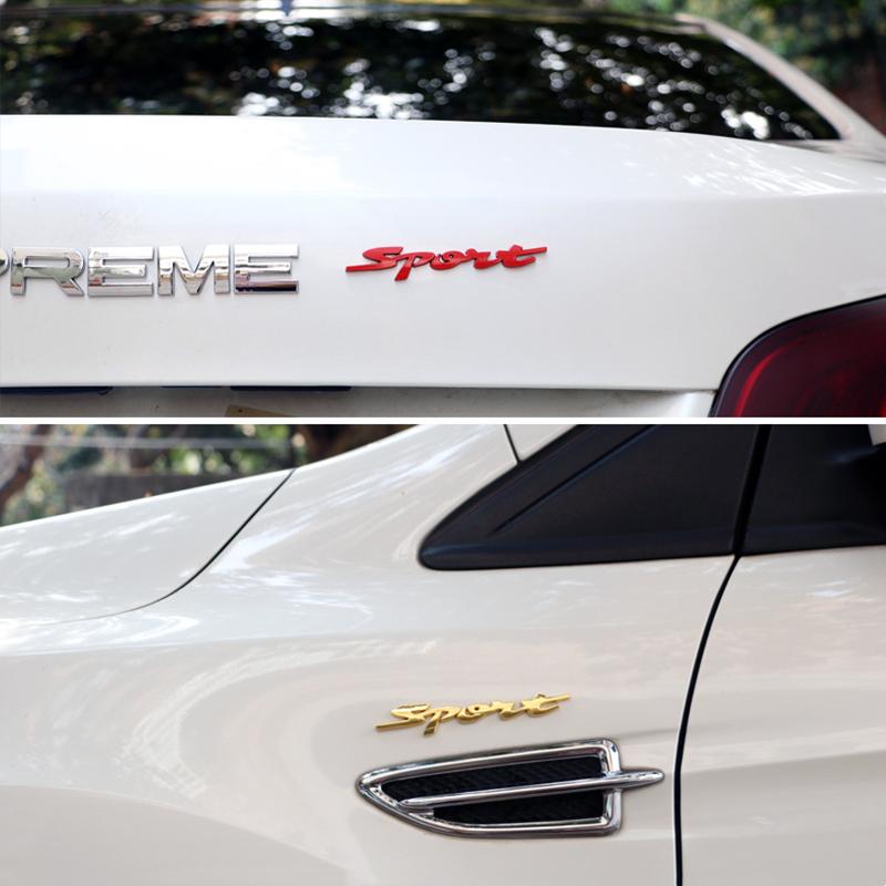 Металлический 3D хромированный багажник автомобиля, кузов, гоночный спорт, слово, буквенная наклейка, водонепроницаемый логотип, эмблема, значок, наклейка, автомобильные аксессуары