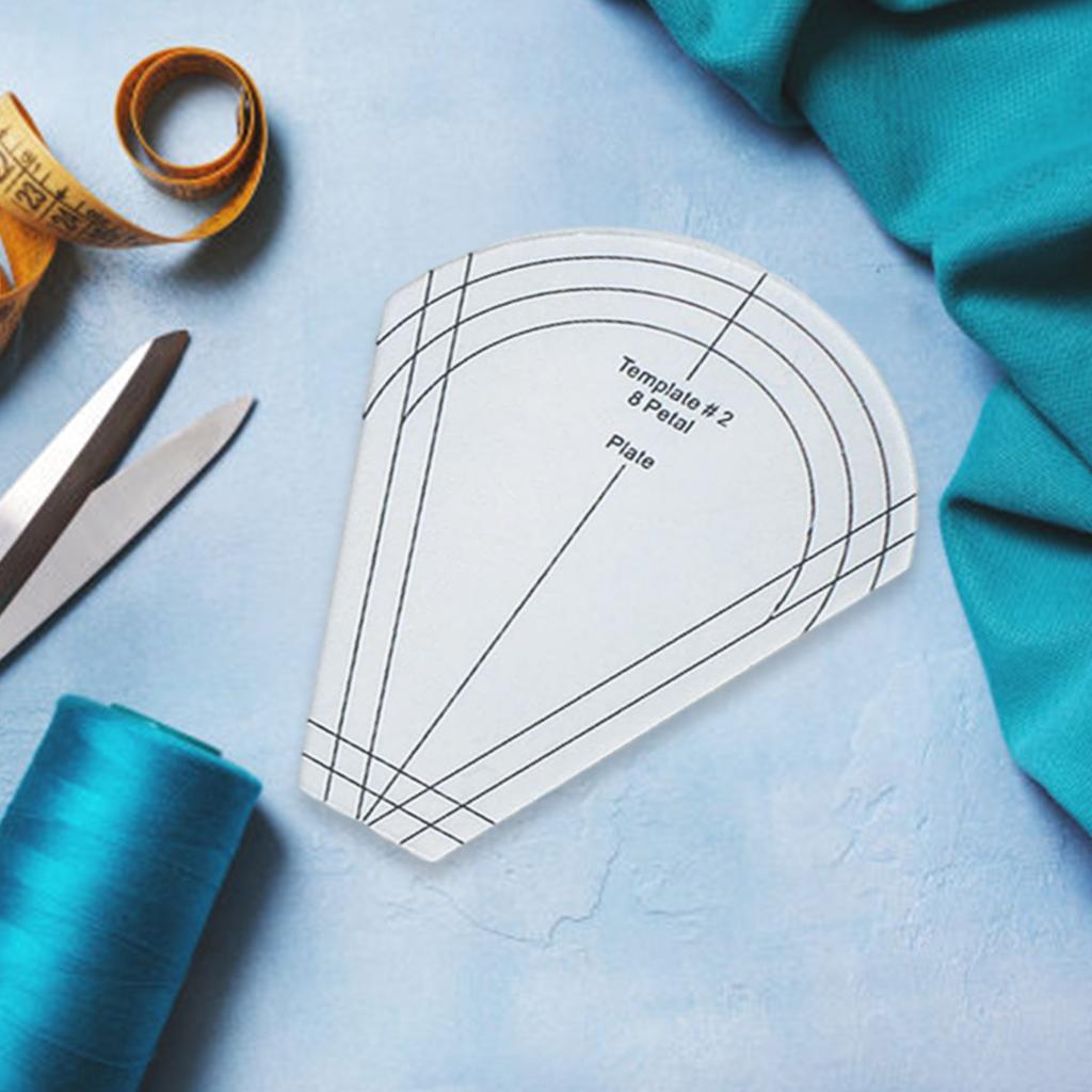 10 шт. Шаблон для квилтинга Линейка Многофункциональный Обычный шаблон Акриловая Прозрачная Линейка для пэчворка для Шитья Квилтинга