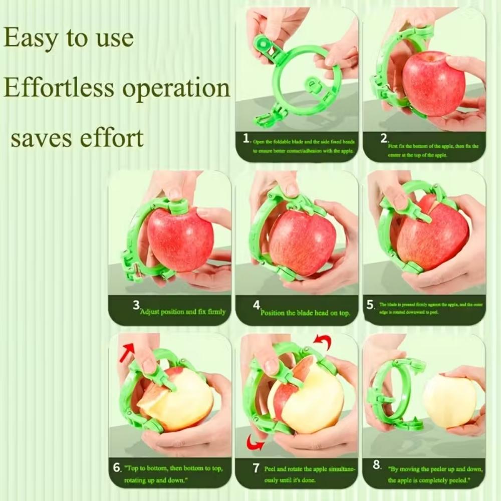 Портативная овощечистка, пластиковое острое лезвие, матовая тонкая, прочная, простая в использовании, круглая, без заусенцев, овощечистка для яблок и груш