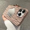 Ins 3d морщинистый зеркальный чехол для телефона для Iphone 14 11 12 13 Pro Max 14 Plus 14pro противоударный роскошный чехол с блестящим покрытием