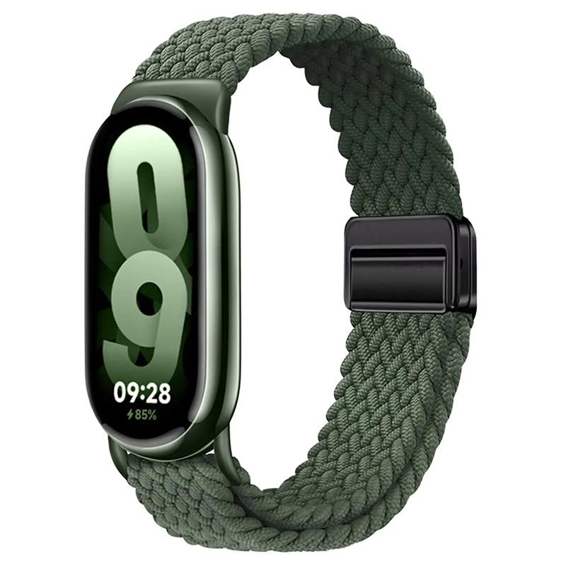 Для Xiaomi Mi Band 10 ремешок Аксессуары дышащий нейлон Магнитный плетеный Браслет ремень pulseira correas для Xiaomi Mi band 9 8