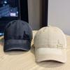 Новая ретро нишевая дизайнерская бейсболка с вышивкой букв для женщин с большим обхватом головы, заклепками, широкими полями, визуально уменьшающая лицо, кепка-утка для мужчин
