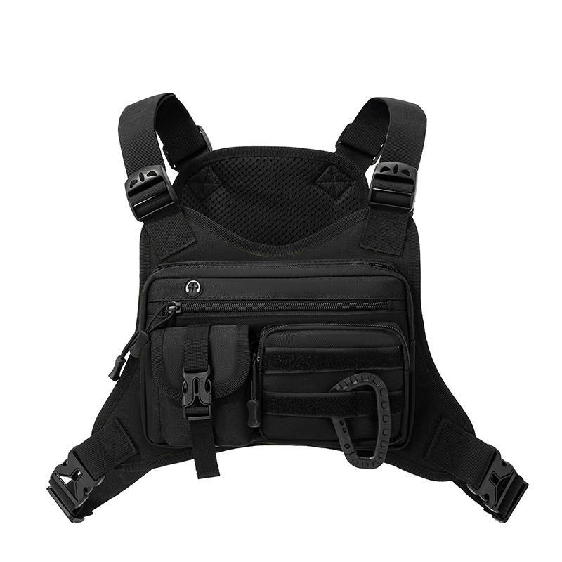 Outdoor Sports Chest Bag Vest Men Women Backpack Multi Pocket Travel Work Front Rig Fanny Pack Running Cycling EDC Bag