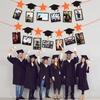 Black Gold Graduation Photo Banner Celebrate Graduation Hanging Decor  Party Favors