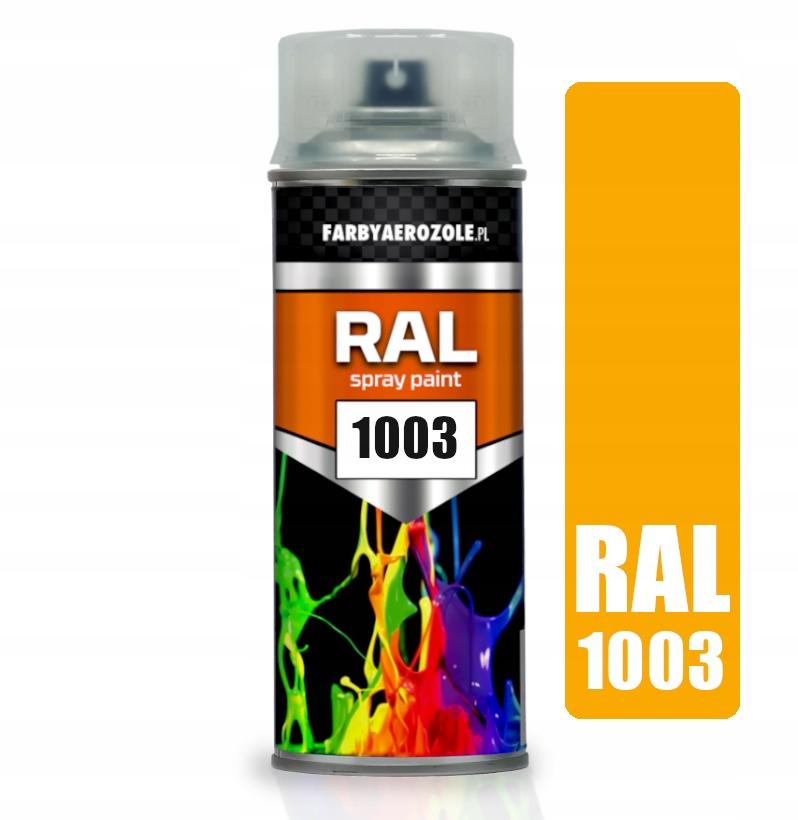 ACRYLIC SPRAY VARNISH RAL 1003 SIGNAL YELLOW
