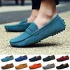 Large Size 38~49 Men Loafers Soft Moccasins High Quality Spring Autumn Genuine Leather Shoes Men Warm Flats Driving Shoes