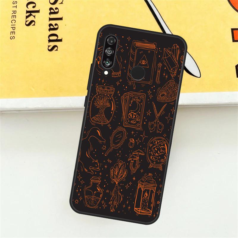 Девочковый Пастельный Ведьма Гот Уиджи Для Huawei Nova Y61 Y73 Y70 Y72 Y60 Y90 Y91 7i 8i 11i 12i 12s 9 10 SE P20 P30 P40 Lite Чехол