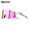 SCVCN Color-changing running glasses, sports marathon lightweight cycling professional outdoor men's mountaineering hiking goggles for women