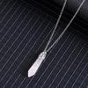 Amethyst Natural Stone Pendant Hexagonal Crystal Necklace Rose Quartz Energy Healing Stone Necklace