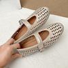 Hollow Mary Jane Shoes Women's 2025 Summer New Strap Flat Retro Sandals