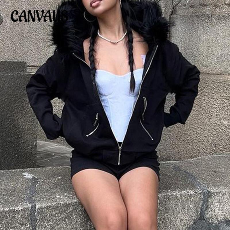 Женская толстовка с капюшоном и карманом на молнии в стиле ретро, свободный повседневный кардиган Spice Girls в стиле пэчворк