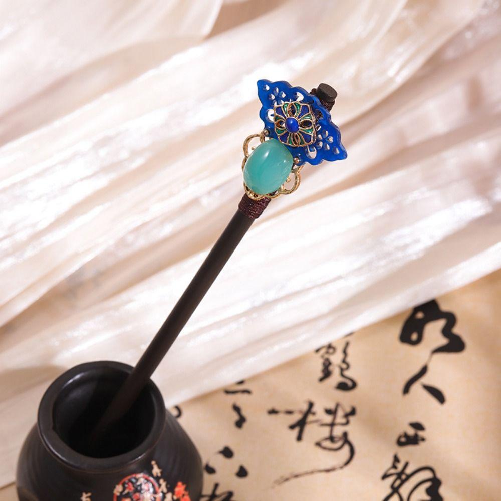 Handmade Wooden Hairpins Ancient Style Hair Stick Pins Flower Hair Sticks Wedding Party