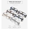 Aviator-style eyeglass frames, AC eyeglass frames, TR90 material, with adjustable temples, plain lenses