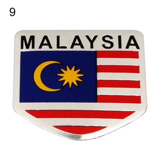 3D National Flag Body Bumper Car Auto Emblem Window Badge Decor Decals Sticker