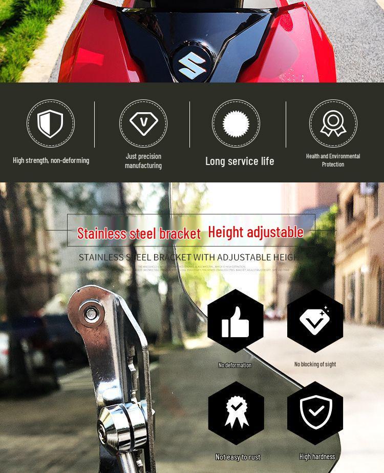 E5G Подходит для мотоцикла-скутера Suzuki UY125 Ветровое стекло Передний щиток