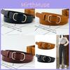 Leather Belt Girl Minimalist Decorative No Hole Adjustment Design Modern Elegant