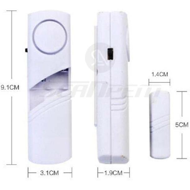 Home Security Alarm System DIY Kit - Magnetic Sensor - Guardian Protector - Window Glass Vibration Security Burglar Alarm for Homes, Cars, Sheds,