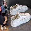 Весна и осень Новые универсальные маленькие белые туфли Женская спортивная повседневная обувь Daddy Ins Tide Board Shoes