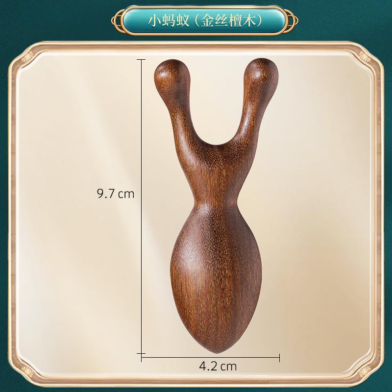 Portable Five-Claw Natural Sandalwood Massage Comb Wood Head Meridian Scalp Therapy Comb for Hair Styling and Relaxation