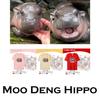 Moo Deng Tiny Baby Hippo Star Thailand Cute Pygmy Hippo Unisex Men Women Kid T-Shirt Print Short Sleeve Round Neck