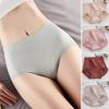 Женские трусы с высокой талией, однотонные трусики с кружевной отделкой, подтягивающие бедра, контролирующие живот, бесшовные дышащие треугольные трусики
