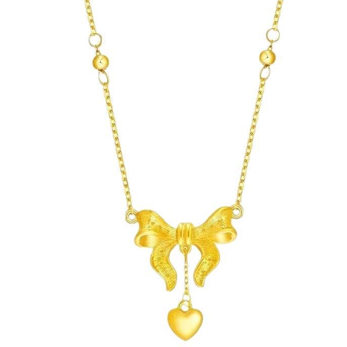 Колье на ключицу с бантом, сердечком и кисточкой «Сбежавшая принцесса» - Женская роскошная мода.