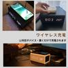 WOOD SHOW Speaker Stylish Wireless Multifunctional Thermometer Alarm Alarm Qi International Radio Law USB Powered Bluetooth5.0 Clock, Speaker, Clock,
