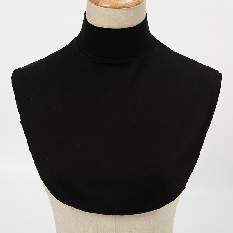 2024 New Modal Cotton False Collar Ring Scarf Women Detachable Turtleneck Neck Scarf Solid Color Neck Cover Fake Collar