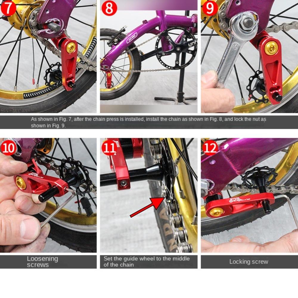 Натяжитель цепи велосипеда из алюминиевого сплава Черный Красный Золотой Переходник для звездочки Велосипедные аксессуары Велоспорт