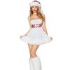 White Dress Santa Hat Women's Fancy-Dress Foot Cover Costume for Adult Halloween, Birthday, Christmas