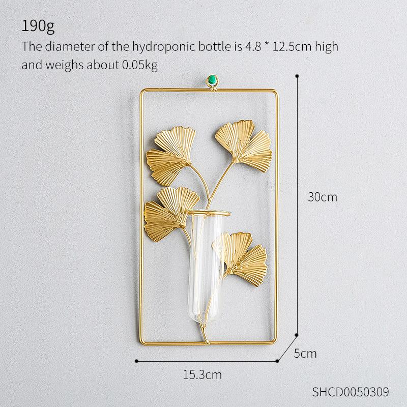 Ваза для настенного подвешивания в стиле минимализма, креативное настенное украшение, стеклянная гидропонная ваза, цветочный горшок, украшение для гостиной, прихожей