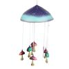 Mushroom Campanula Handmade Art Resin Mushroom Wind Chime Colorful Mushrooms For Outdoor Indoor Decor Patio Balcony Garden
