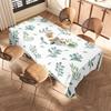 Вдохновленная природой скатерть с принтом зеленых листьев для украшения столовой, размер: 150X240См Экологичный Домашний Текстиль