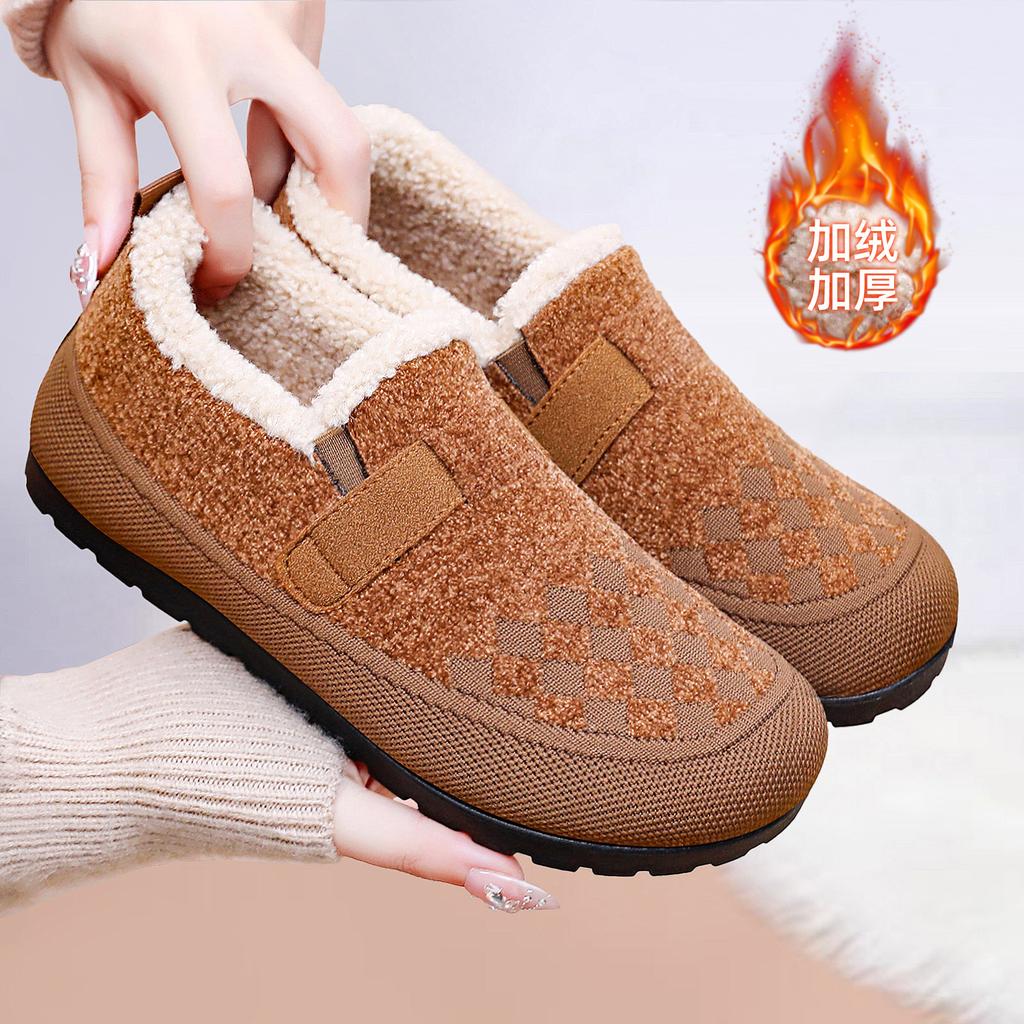 Хлопковая обувь женская новая модная зимняя обувь женские ботинки удобные с набивным утолщенным хлопком теплые ботинки женские легкие короткие ботинки
