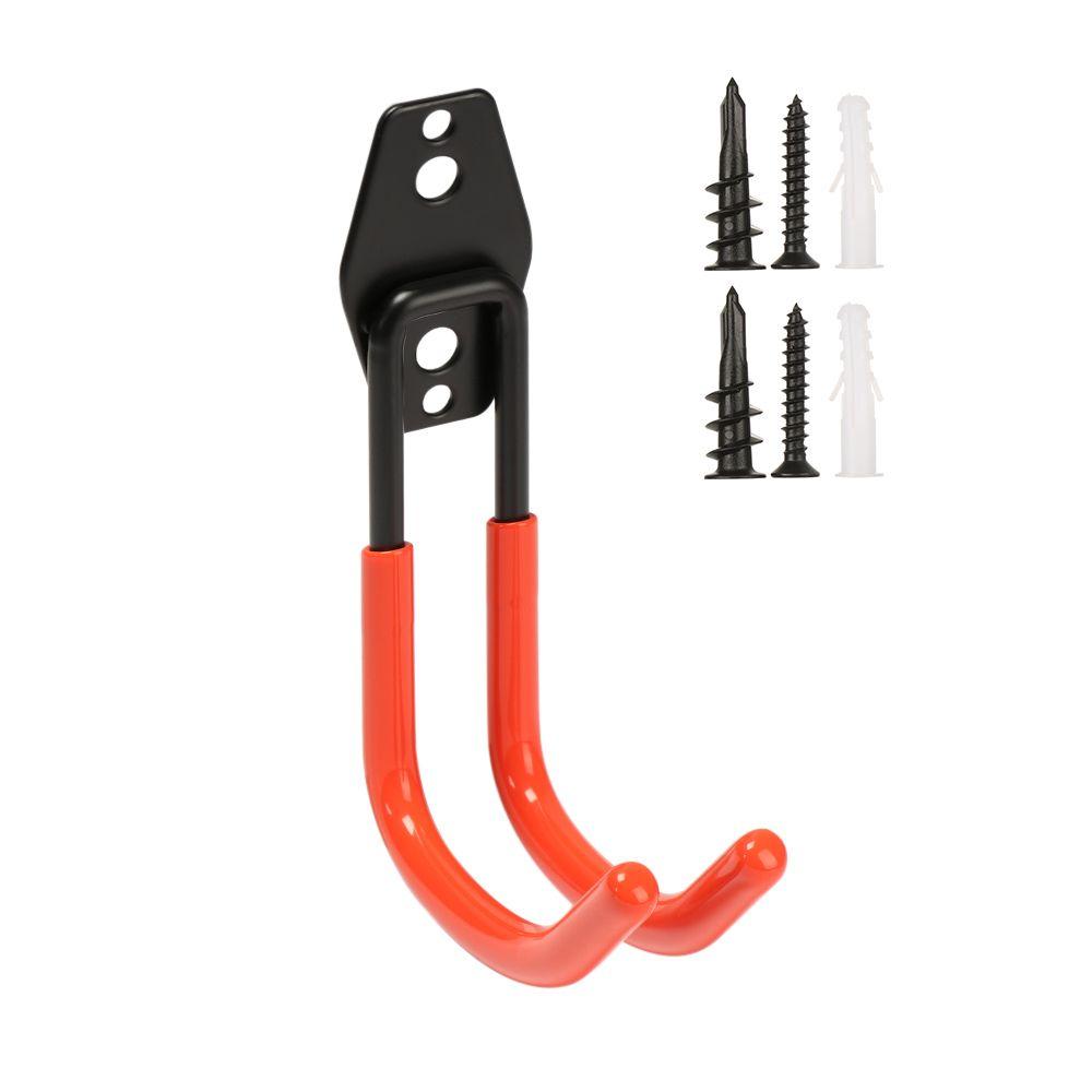 Bike Heavy Duty Steel Hanger Rack Organizer Tool Garage Storage Hooks Wall Mounted Holder