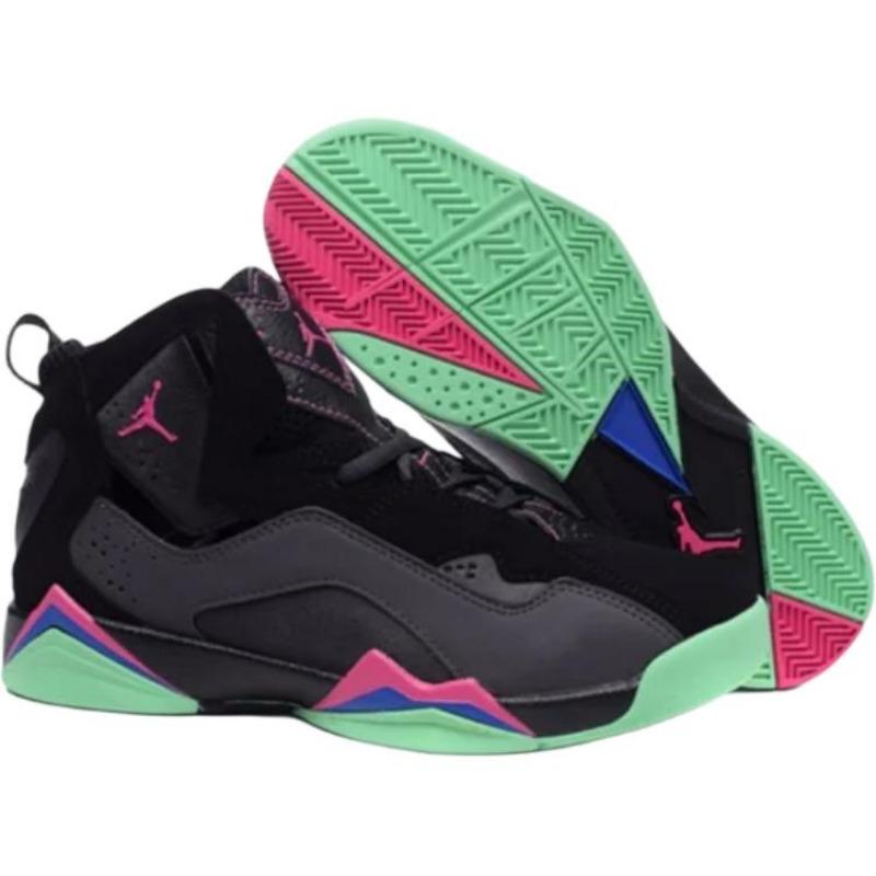 Air Jordan 7 TRUE FLIGHT GS high top basketball shoes black fashionable versatile unisex 342774-039