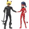 Pack of 2 Miraculous Ladybug 26 Cm Fashion Dolls - Relive the Adventures of Ladybug and Cat Noir