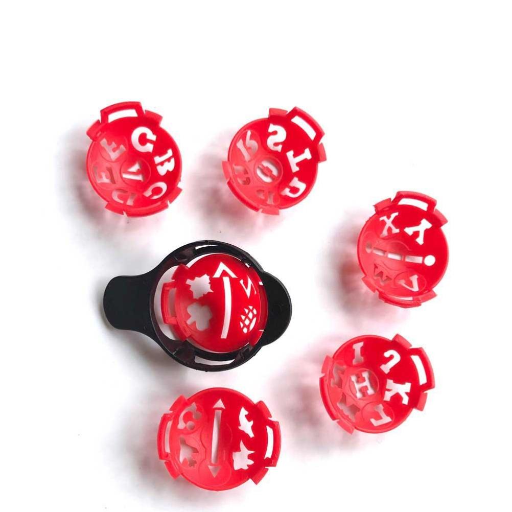7Pcs Ball Liner Line Marker Template Letter Pattern Ball Scribe Template Drawing Alignment Tool