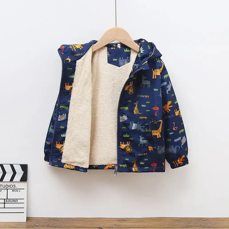 Детская флисовая куртка для мальчиков, осенне-зимние детские пальто, утепленная верхняя одежда с капюшоном для малышей, парки, одежда для младенцев