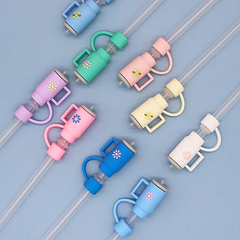 Соломенная крышка для Кубка Стэнли, силиконовый топпер из соломы, подходит для стакана Stanley Oz с ручкой, 10 мм, чехлы для наконечников соломинки