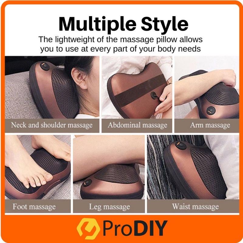 Массажная подушка Валик для автомобиля, дома и офиса Роликовый массажер для электроники всего тела