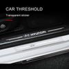 4 шт. Защита порогов автомобиля Прозрачная декоративная эмблема 3D наклейка Для Hyundai Accent Aslan Avante HB20 i20 i30 i40 ix20 Parisi BAYON Venue