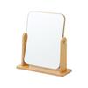 Wooden Makeup Mirror Rotating Desktop Makeup Mirror Desktop Student Dormitory Folding Makeup Mirror Portable